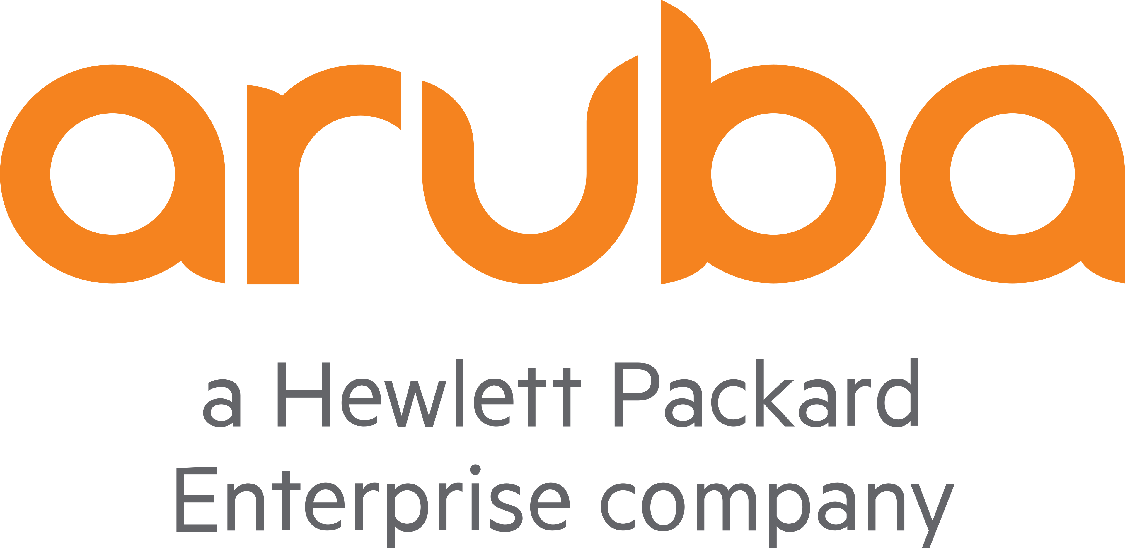 HPE Aruba logo.