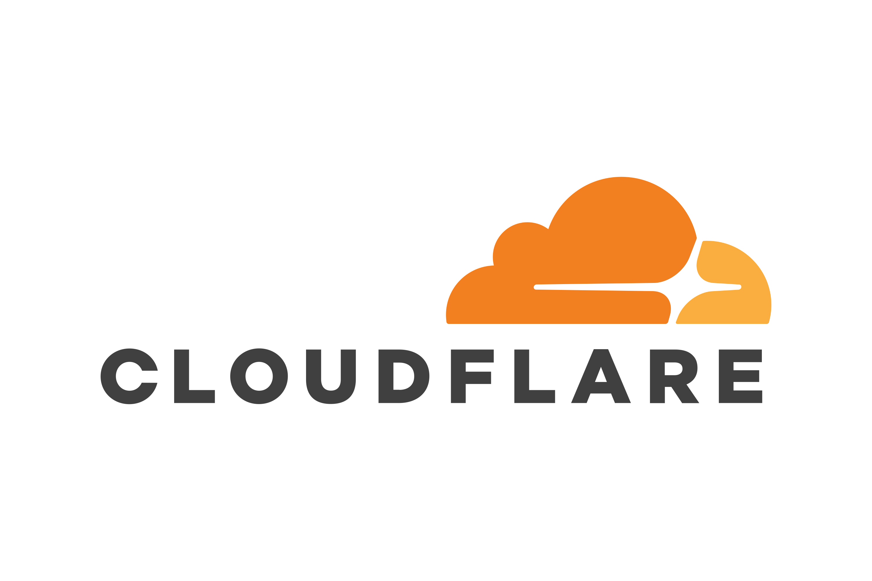 Cloudflare logo.
